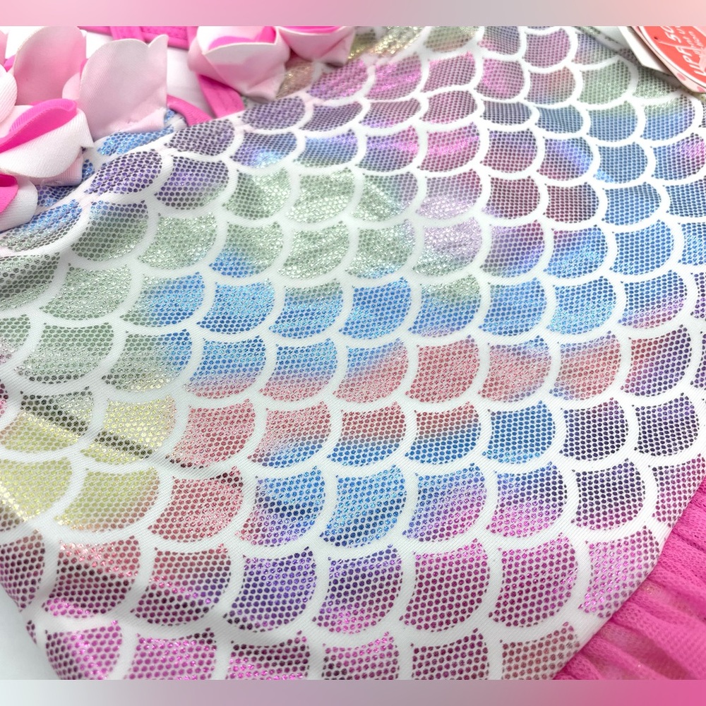 NWT Floatimini Ombré Mermaid One Piece Swimsuit in Pink 4 - Picture 4 of 10